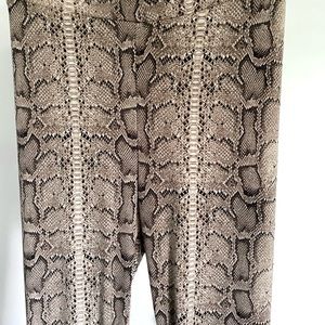 Naked Wardrobe S Snakeskin leggings. Worn once. In perfect condition.